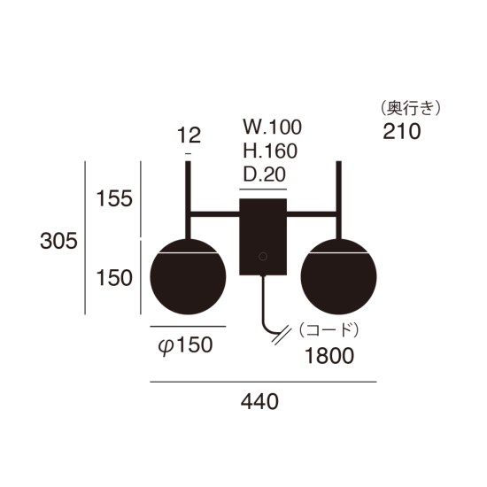 Bliss mini 2-wall lamp WALL LAMP | ARTWORKSTUDIO 公式オンライン通販