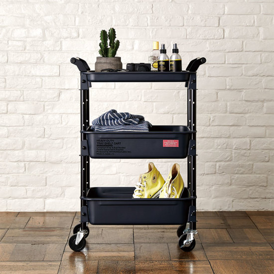 ヘビーデューティートレイシェルフカートHEAVY-DUTY tray-shelf cart